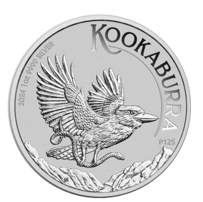 Silbermünze Kookaburra 1 Unze 2024 regelbesteuert 